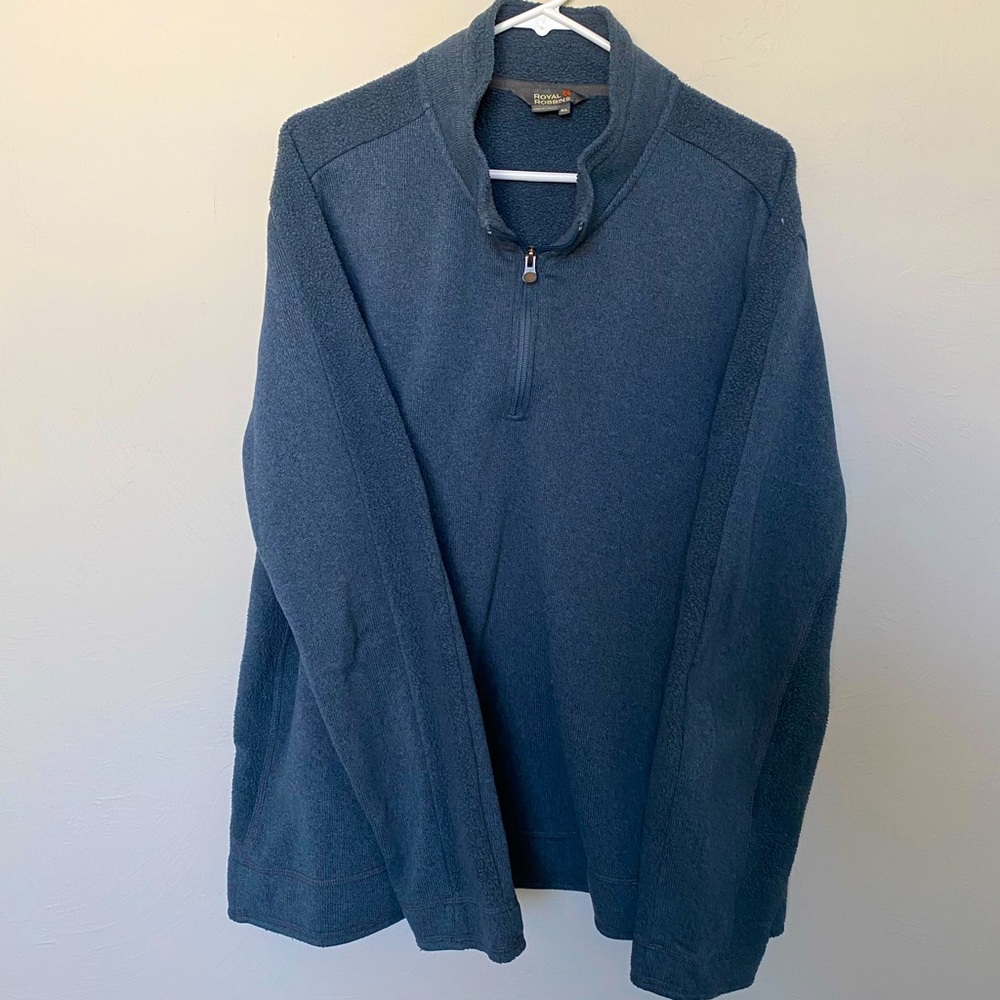 Royal Robbins pullover, XL, blue gray